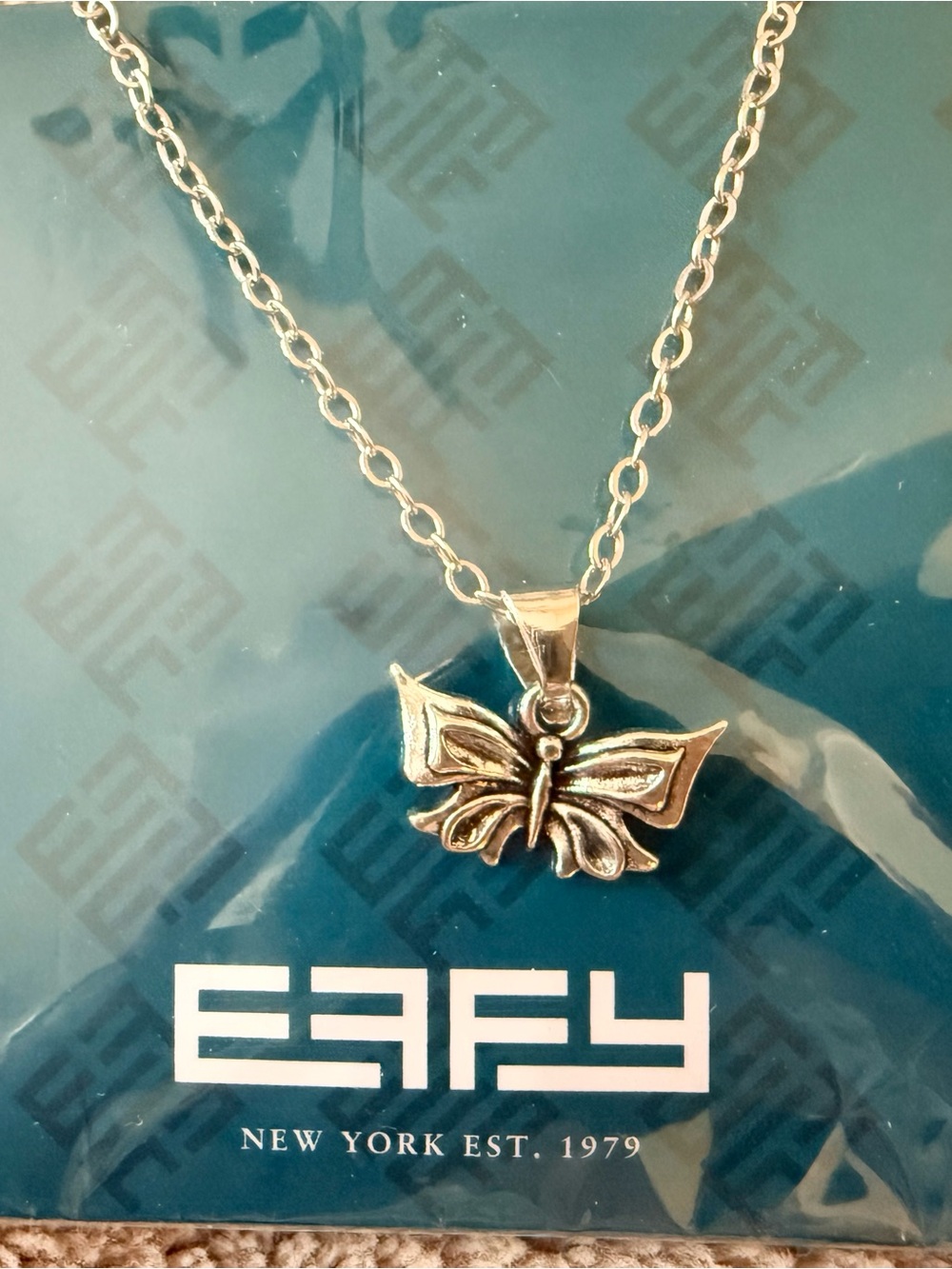 EFFY Butterfly Pendant Necklace - Silver